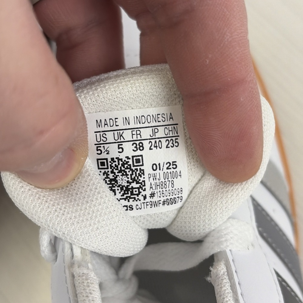 Adidas Breaknet 2.0 K Shoes Sneakers Kids Size 5.5 IH8878 White Gray NEW - Picture 8 of 8
